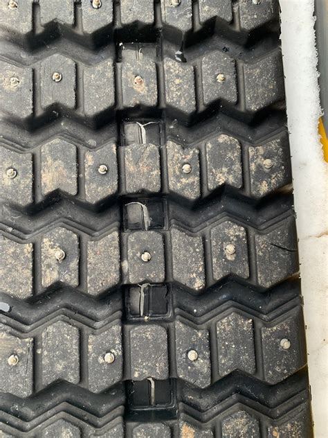 studded skid steer tracks|grip studs for tires.